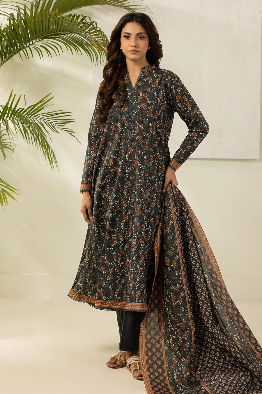 Zellbury Summer Printed Lawn Unstitched 3Pc Suit WUS26X30478