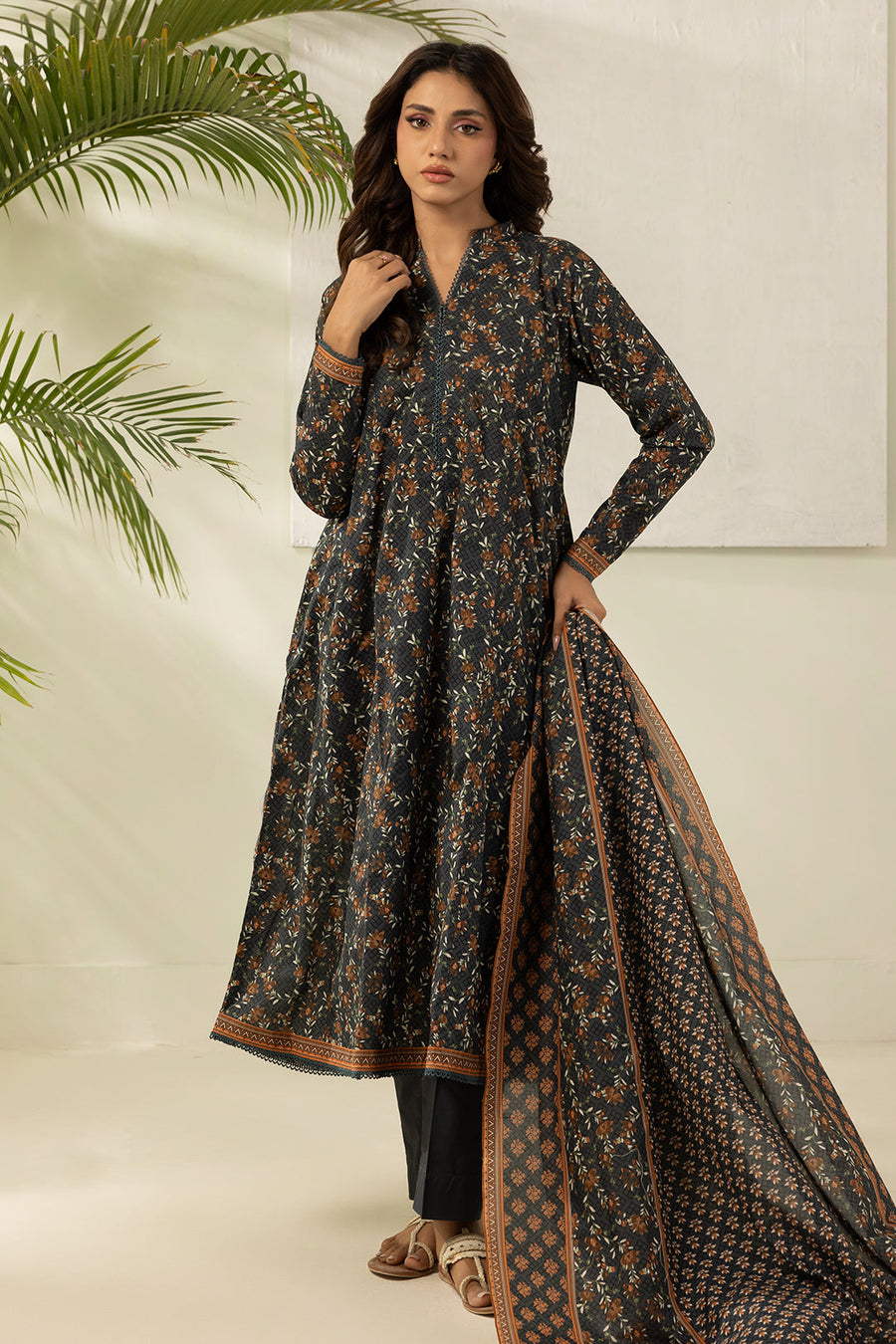 Zellbury Summer Printed Lawn Unstitched 3Pc Suit WUS26X30478