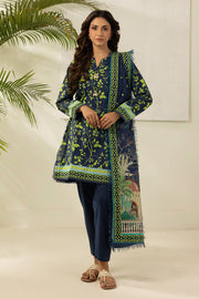 Zellbury Summer Printed Lawn Unstitched 3Pc Suit WUS26X30484
