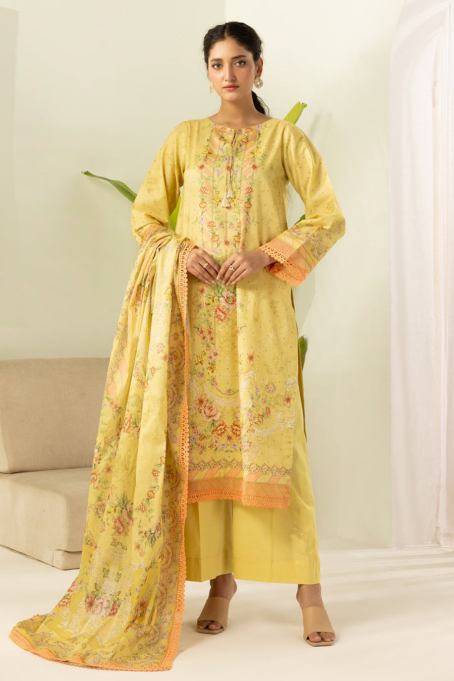 Zellbury Summer Printed Lawn Unstitched 3Pc Suit WUS26X30486