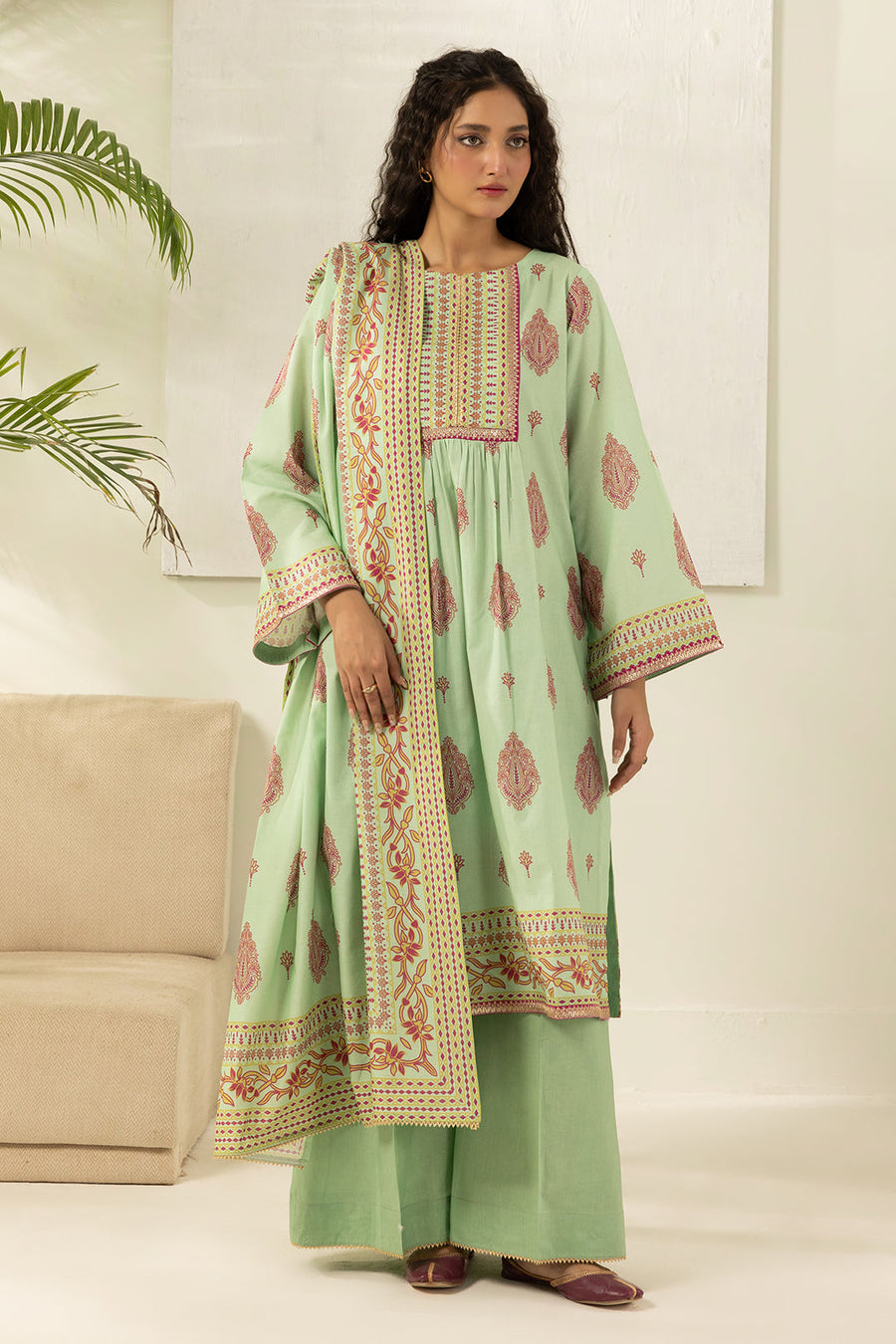 Zellbury Summer Printed Lawn Unstitched 3Pc Suit WUS26X30490