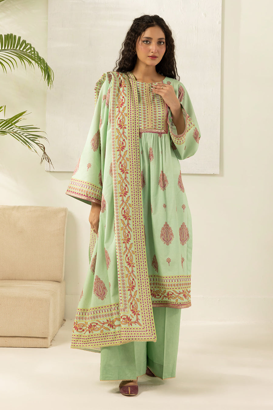 Zellbury Summer Printed Lawn Unstitched 3Pc Suit WUS26X30490