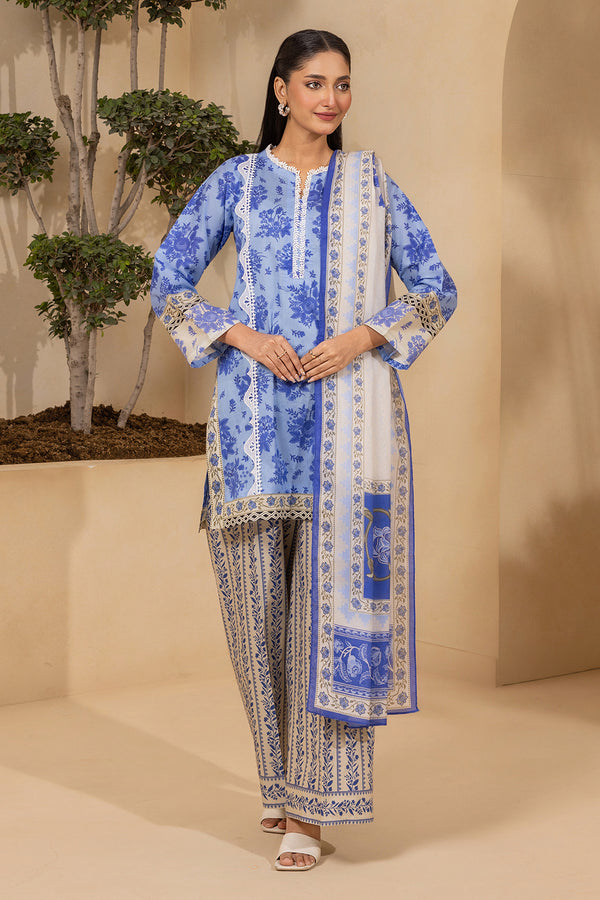 Zellbury Summer Printed Lawn Unstitched 3Pc Suit WUS26X30492