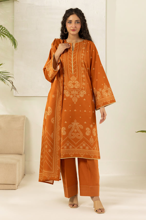 Zellbury Summer Printed Lawn Unstitched 3Pc Suit WUS26X30497