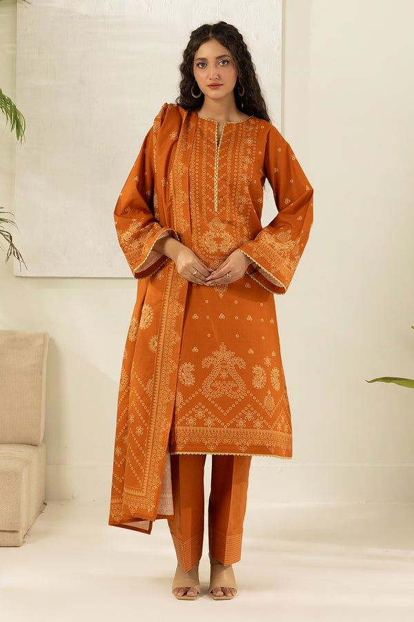 Zellbury Summer Printed Lawn Unstitched 3Pc Suit WUS26X30497