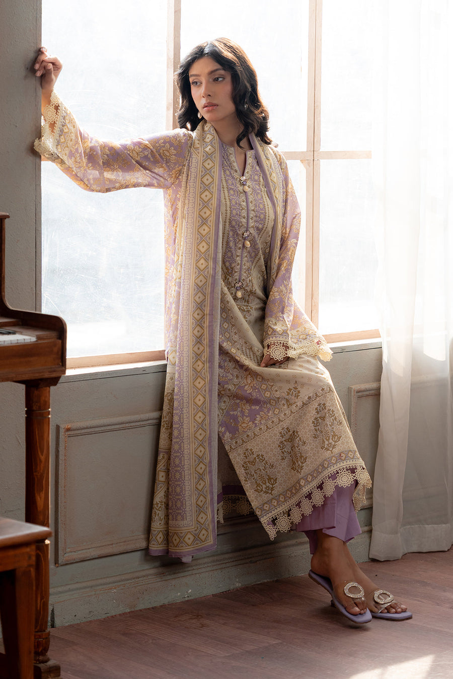 Zellbury Summer Printed Lawn Unstitched 3Pc Suit WUS26X30535