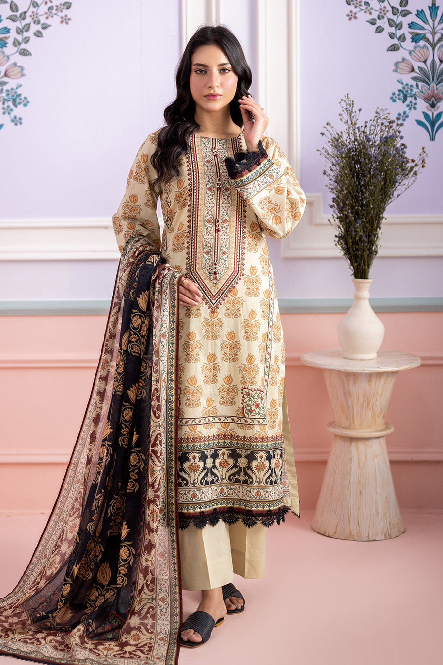 Zellbury Summer Printed Lawn Unstitched 3Pc Suit WUS26X30539