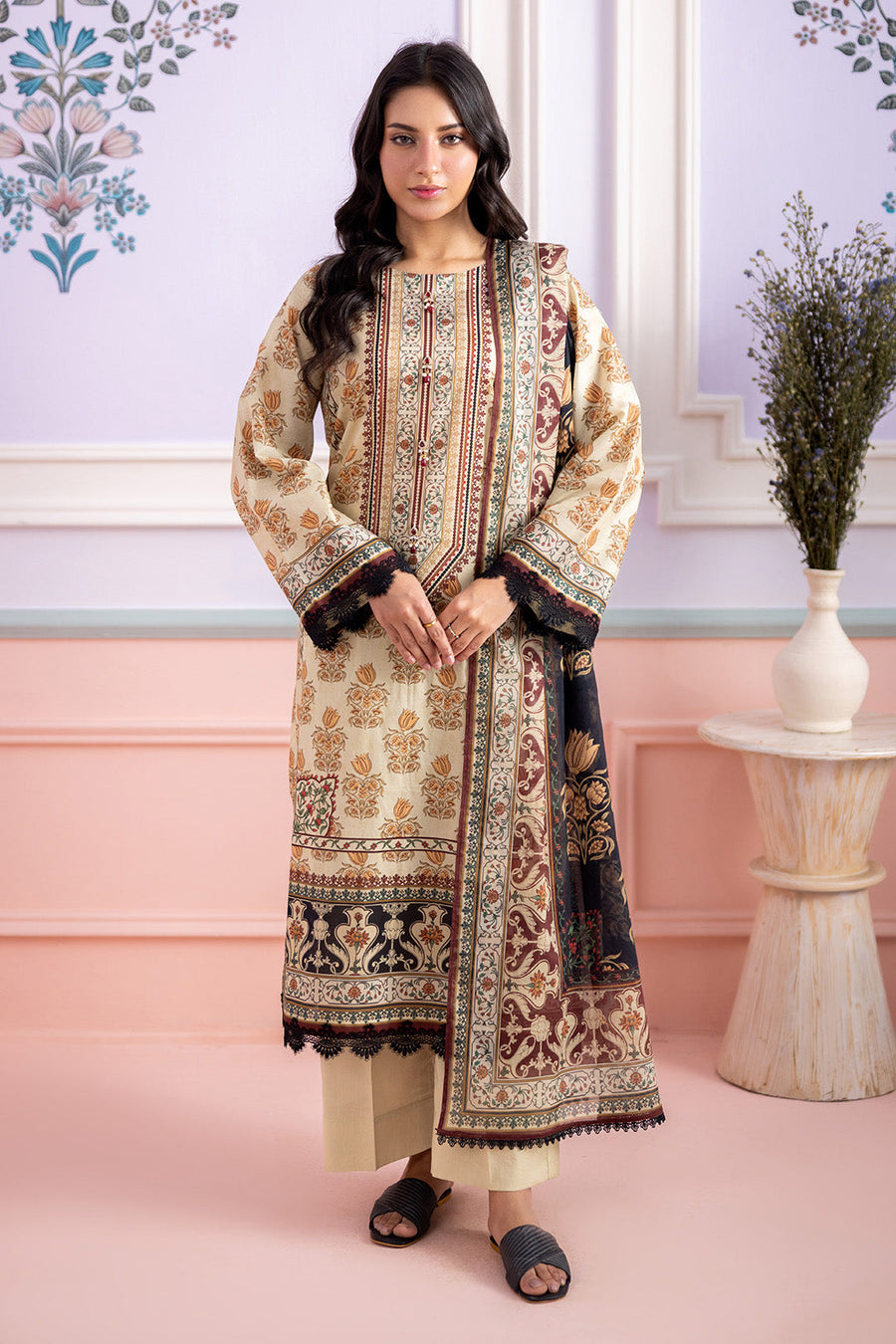 Zellbury Summer Printed Lawn Unstitched 3Pc Suit WUS26X30539