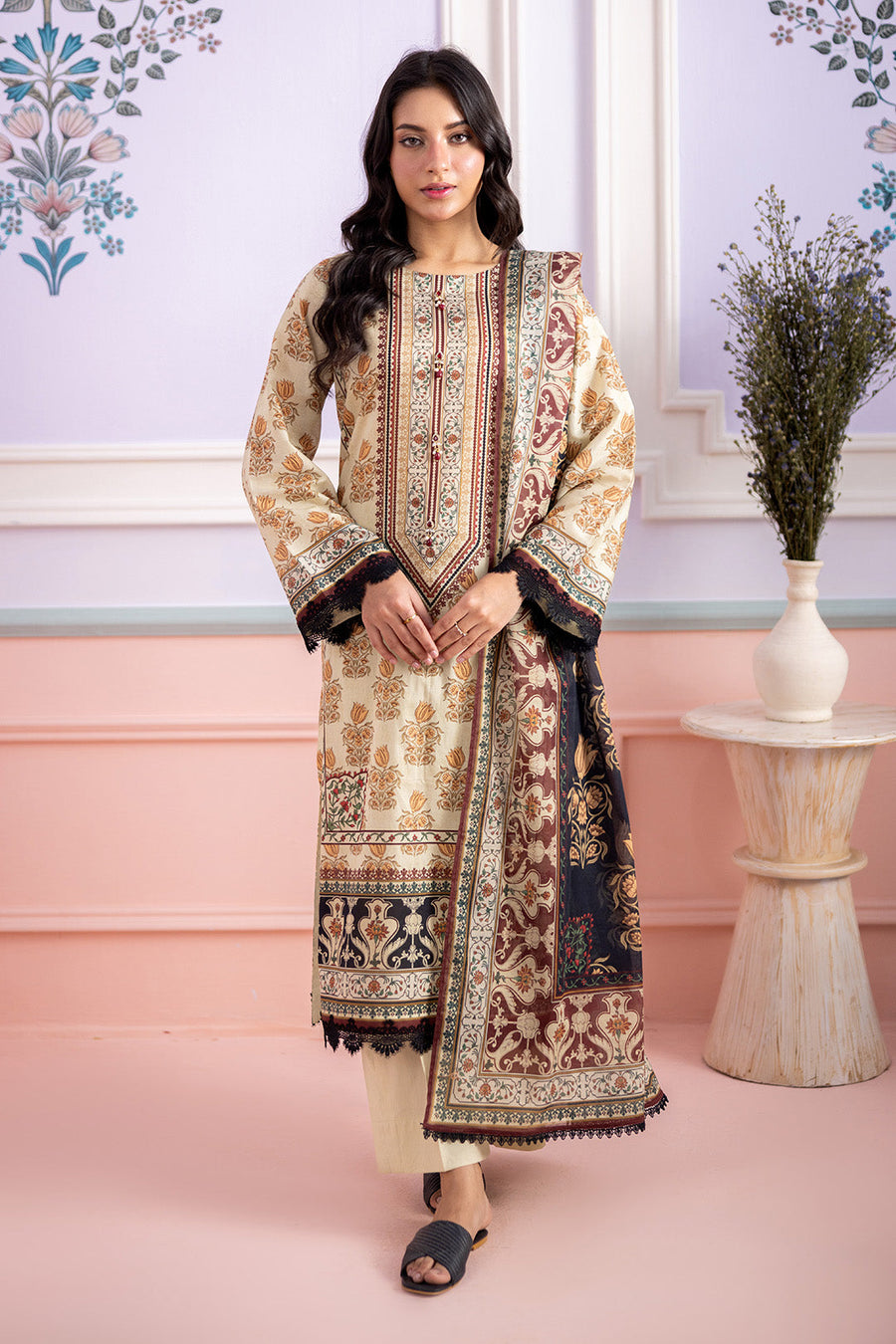 Zellbury Summer Printed Lawn Unstitched 3Pc Suit WUS26X30539
