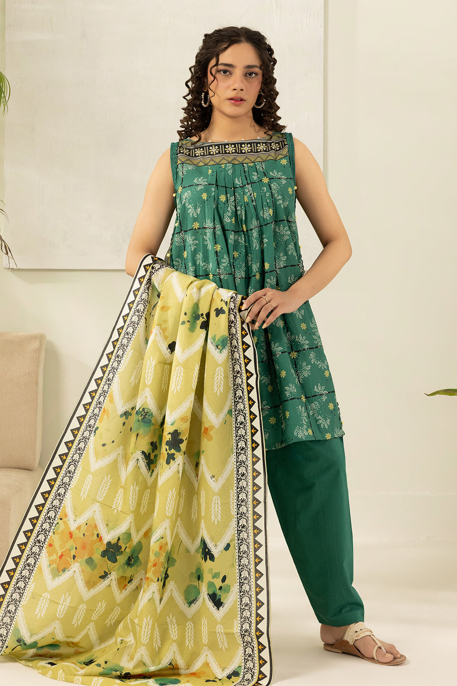 Zellbury Summer Printed Lawn Unstitched 3Pc Suit WUS26X30542