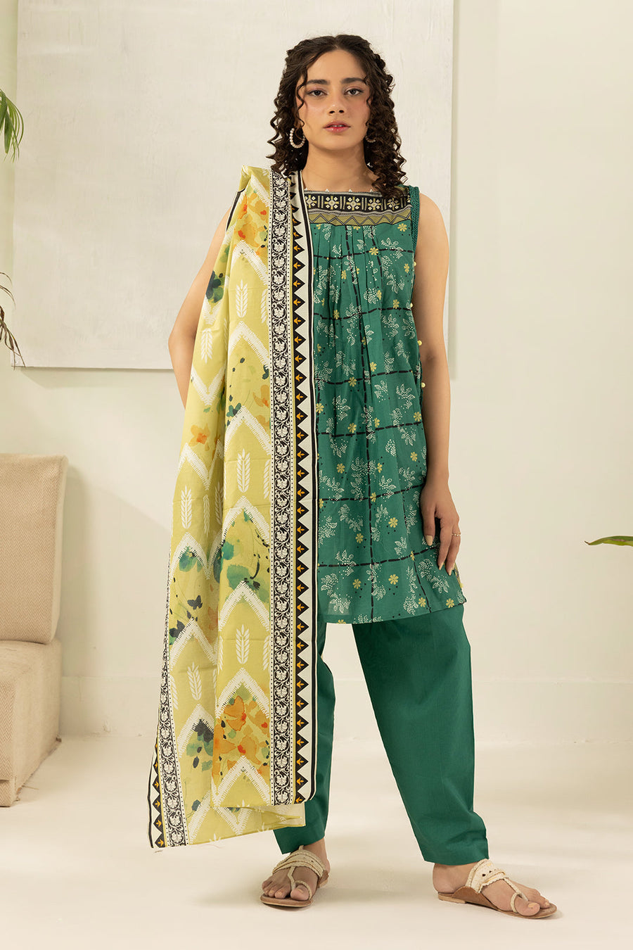 Zellbury Summer Printed Lawn Unstitched 3Pc Suit WUS26X30542