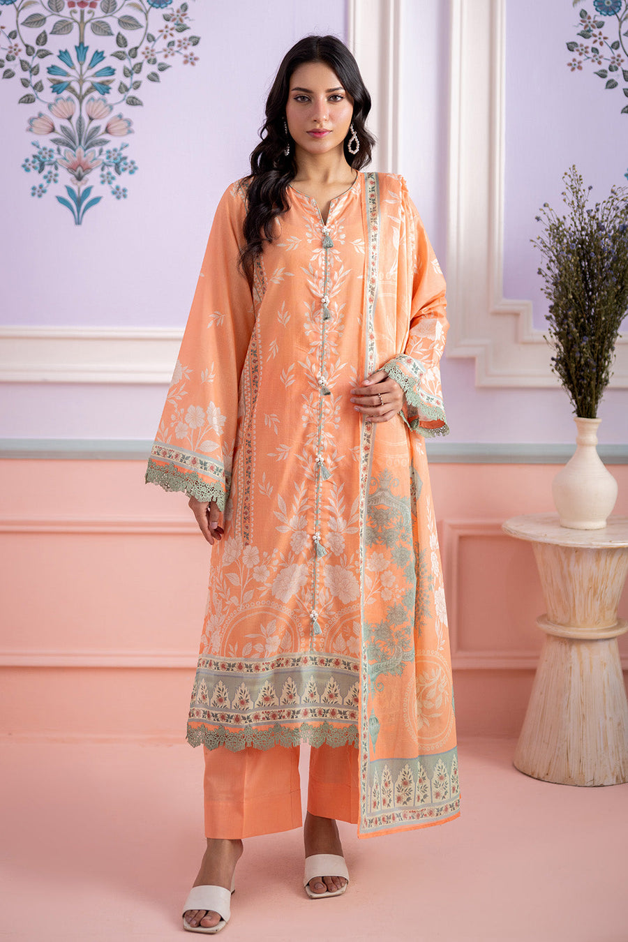 Zellbury Summer Printed Lawn Unstitched 3Pc Suit WUS26X30543