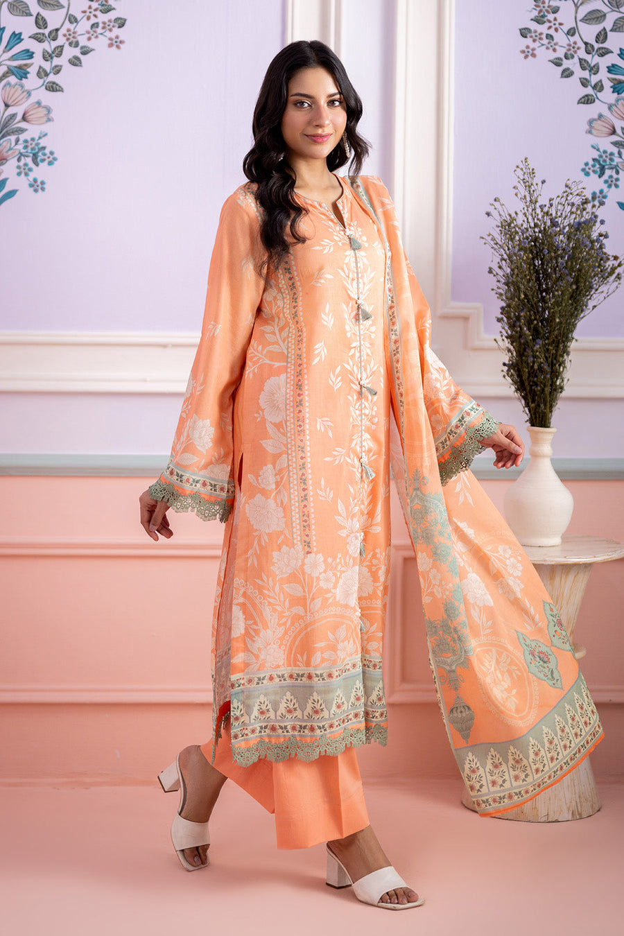 Zellbury Summer Printed Lawn Unstitched 3Pc Suit WUS26X30543