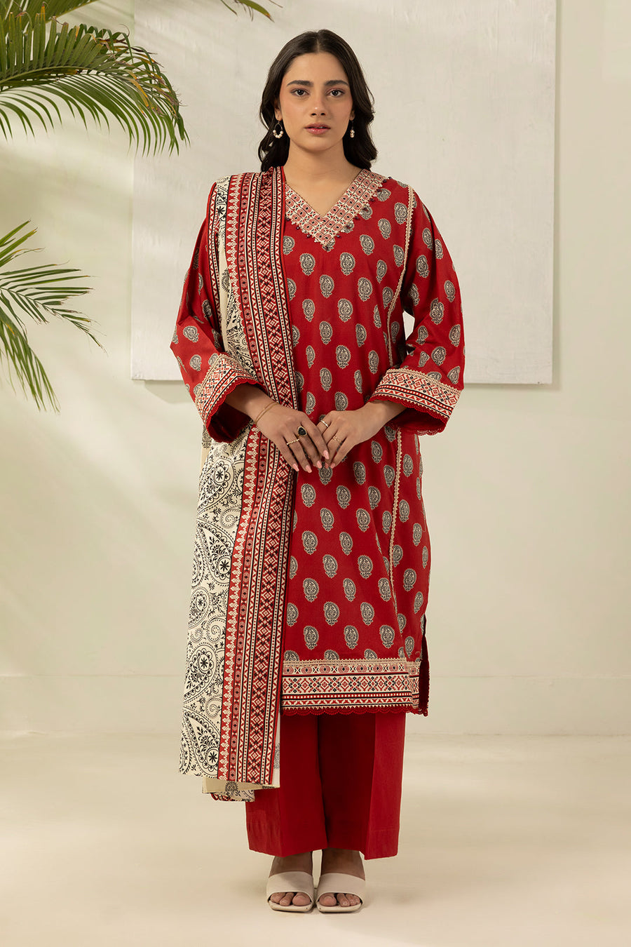 Zellbury Summer Printed Lawn Unstitched 3Pc Suit WUS26X30544