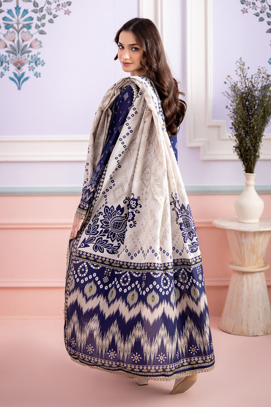 Zellbury Summer Printed Lawn Unstitched 3Pc Suit WUS26X30547