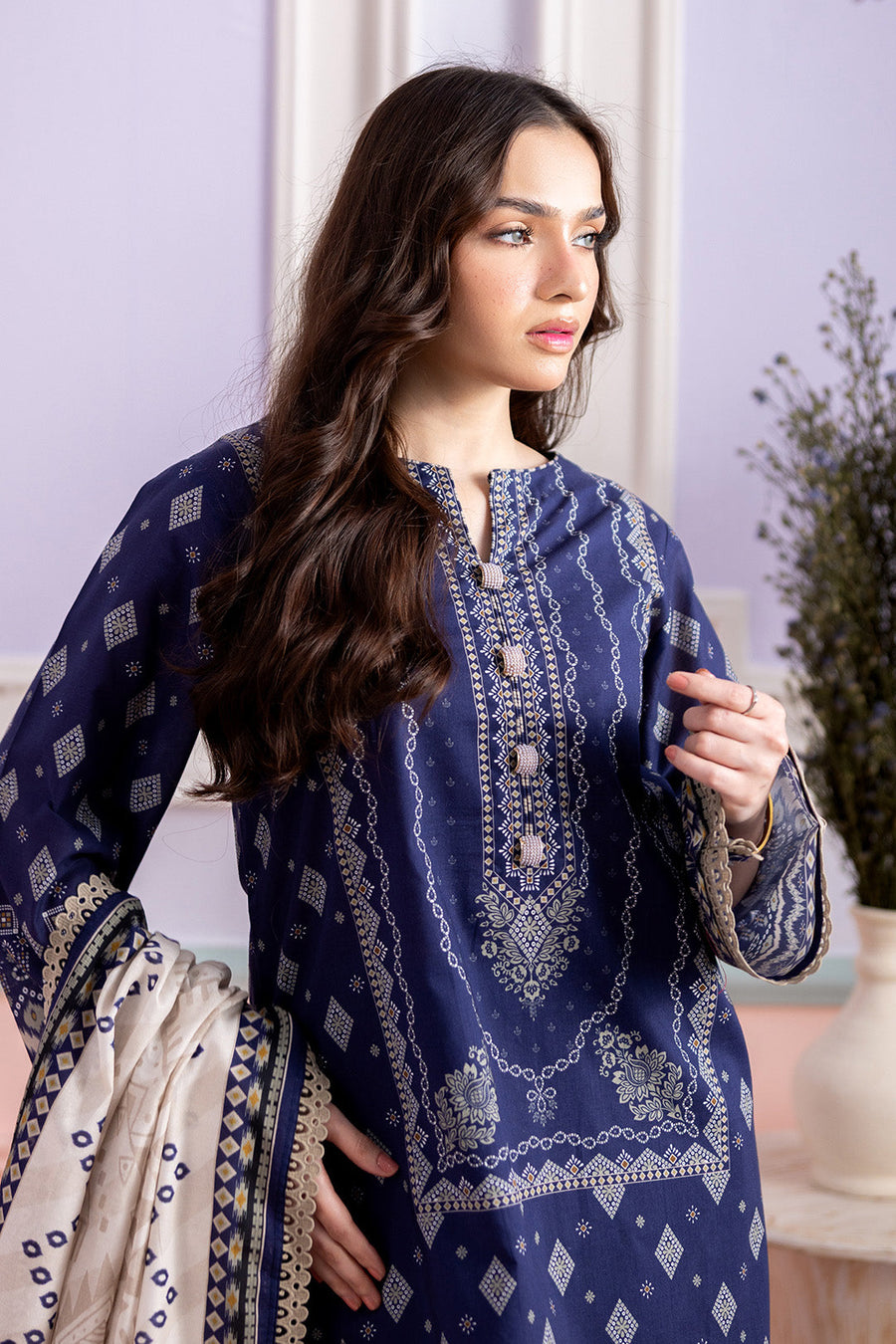 Zellbury Summer Printed Lawn Unstitched 3Pc Suit WUS26X30547
