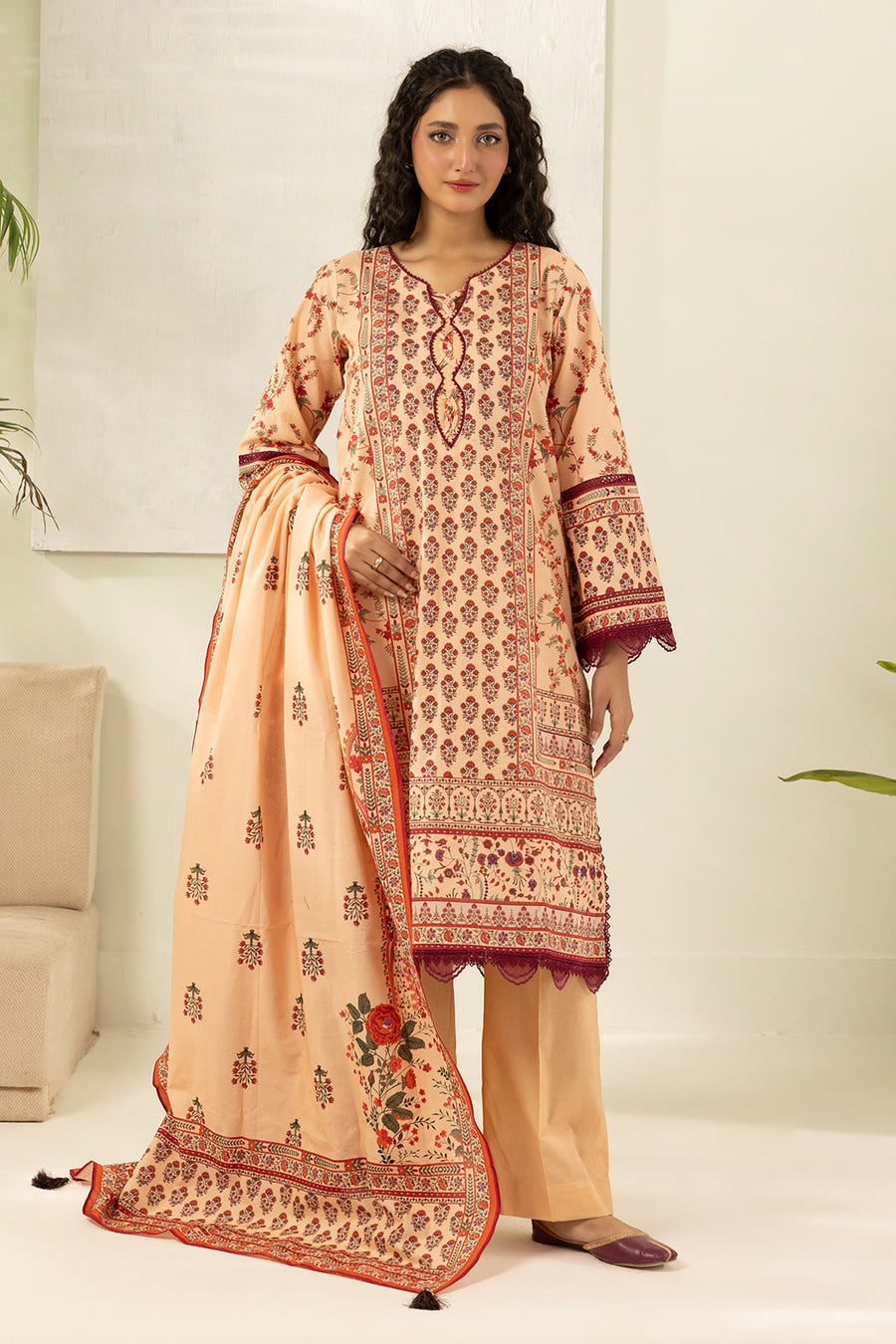 Zellbury Summer Printed Lawn Unstitched 3Pc Suit WUS26X30548
