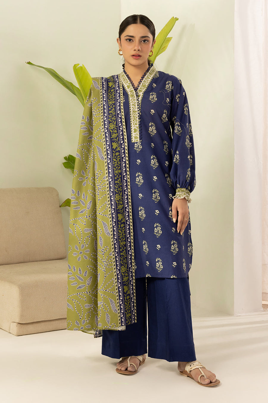 Zellbury Summer Printed Lawn Unstitched 3Pc Suit WUS26X30550