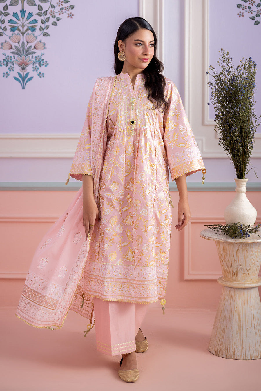 Zellbury Summer Printed Lawn Unstitched 3Pc Suit WUS26X30556