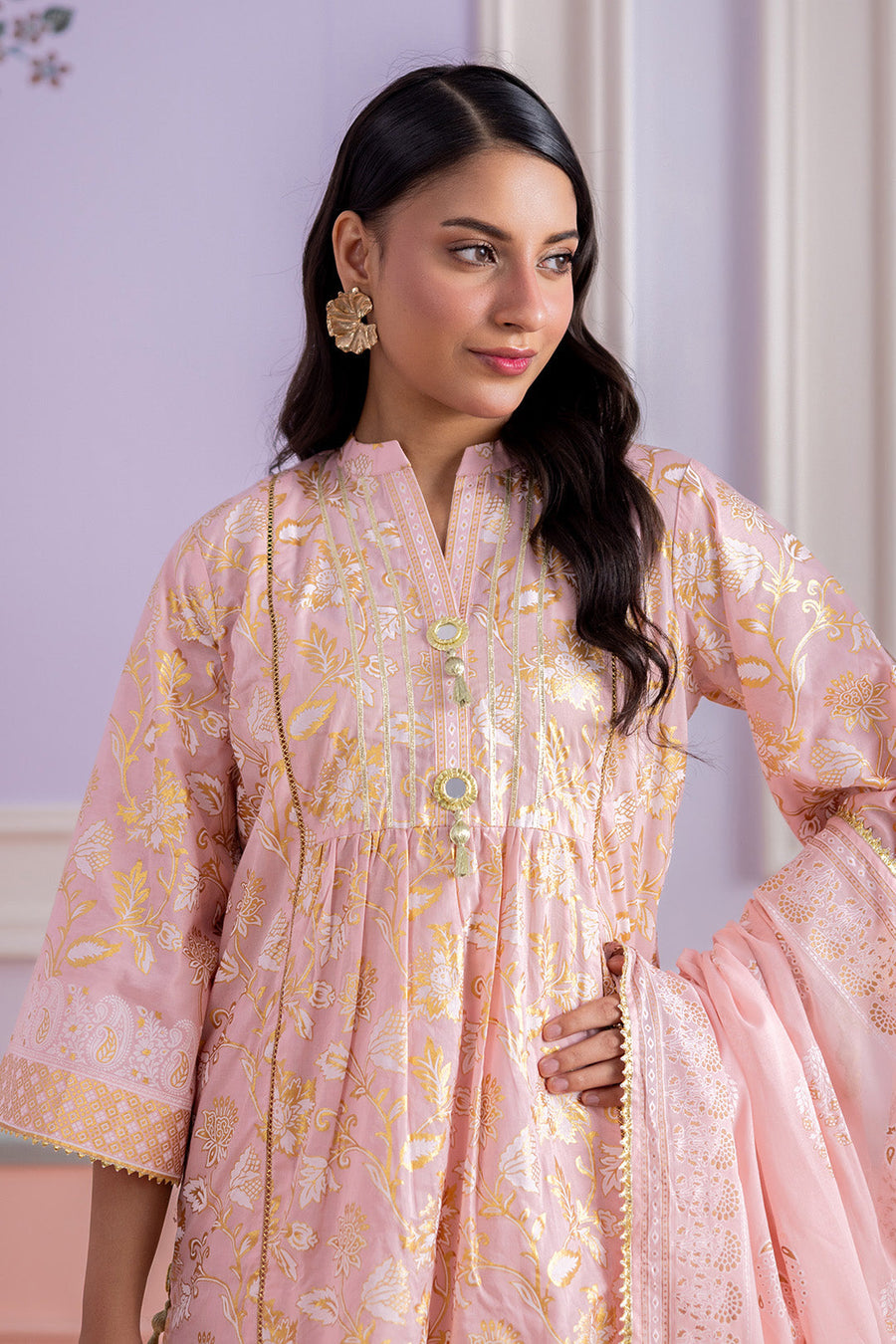 Zellbury Summer Printed Lawn Unstitched 3Pc Suit WUS26X30556