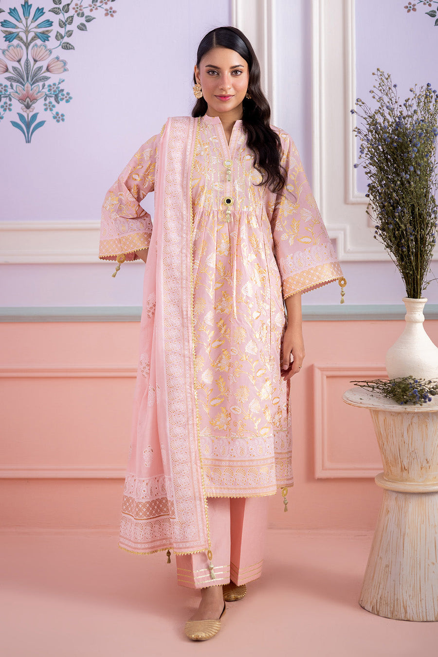 Zellbury Summer Printed Lawn Unstitched 3Pc Suit WUS26X30556