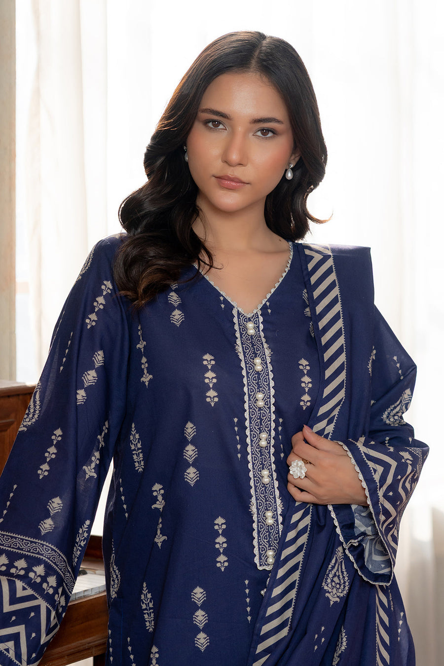 Zellbury Summer Printed Lawn Unstitched 3Pc Suit WUS26X30559
