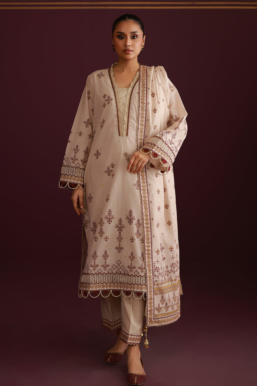 Zellbury Summer Printed Lawn Unstitched 3Pc Suit WUS26X30562