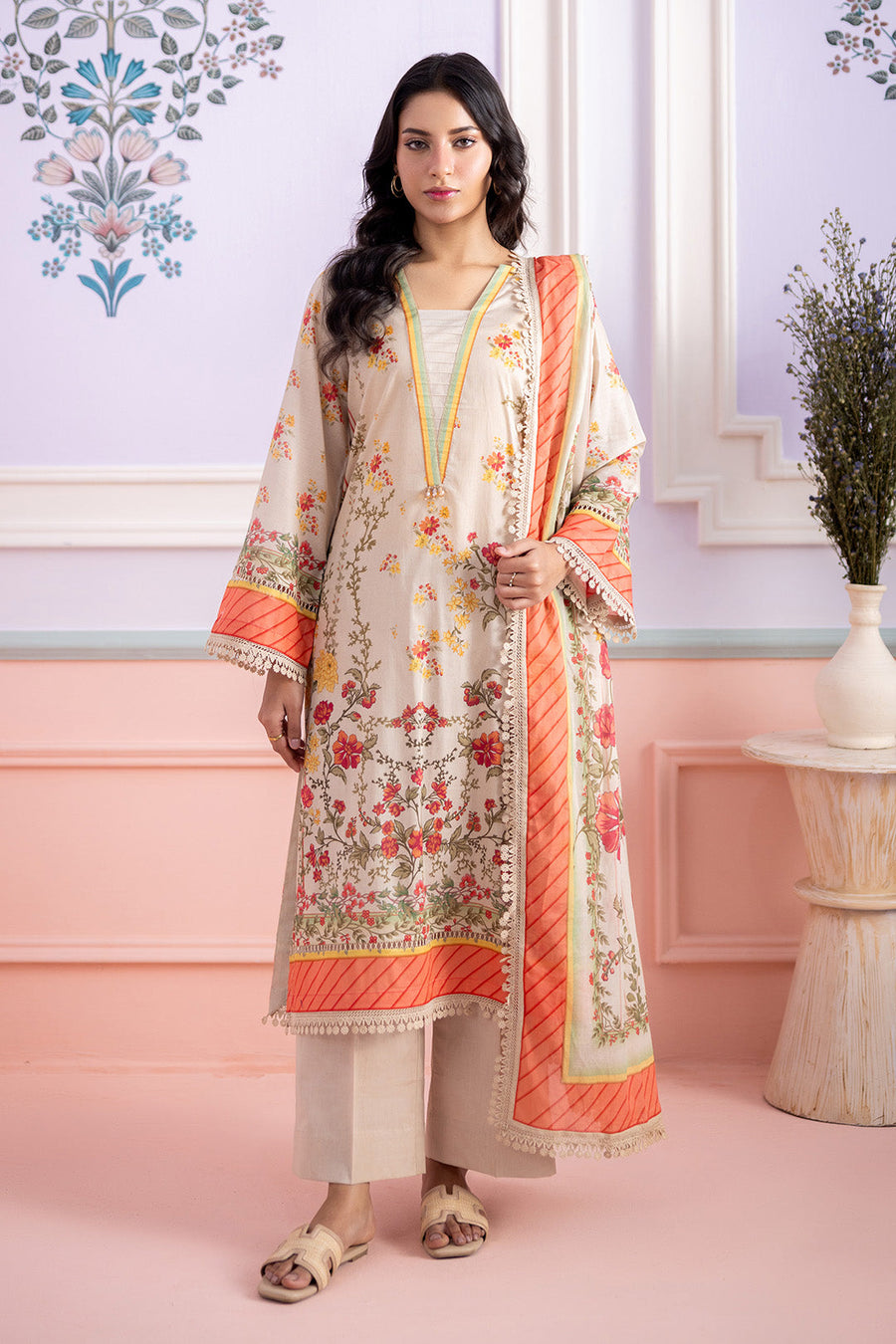 Zellbury Summer Printed Lawn Unstitched 3Pc Suit WUS26X30563