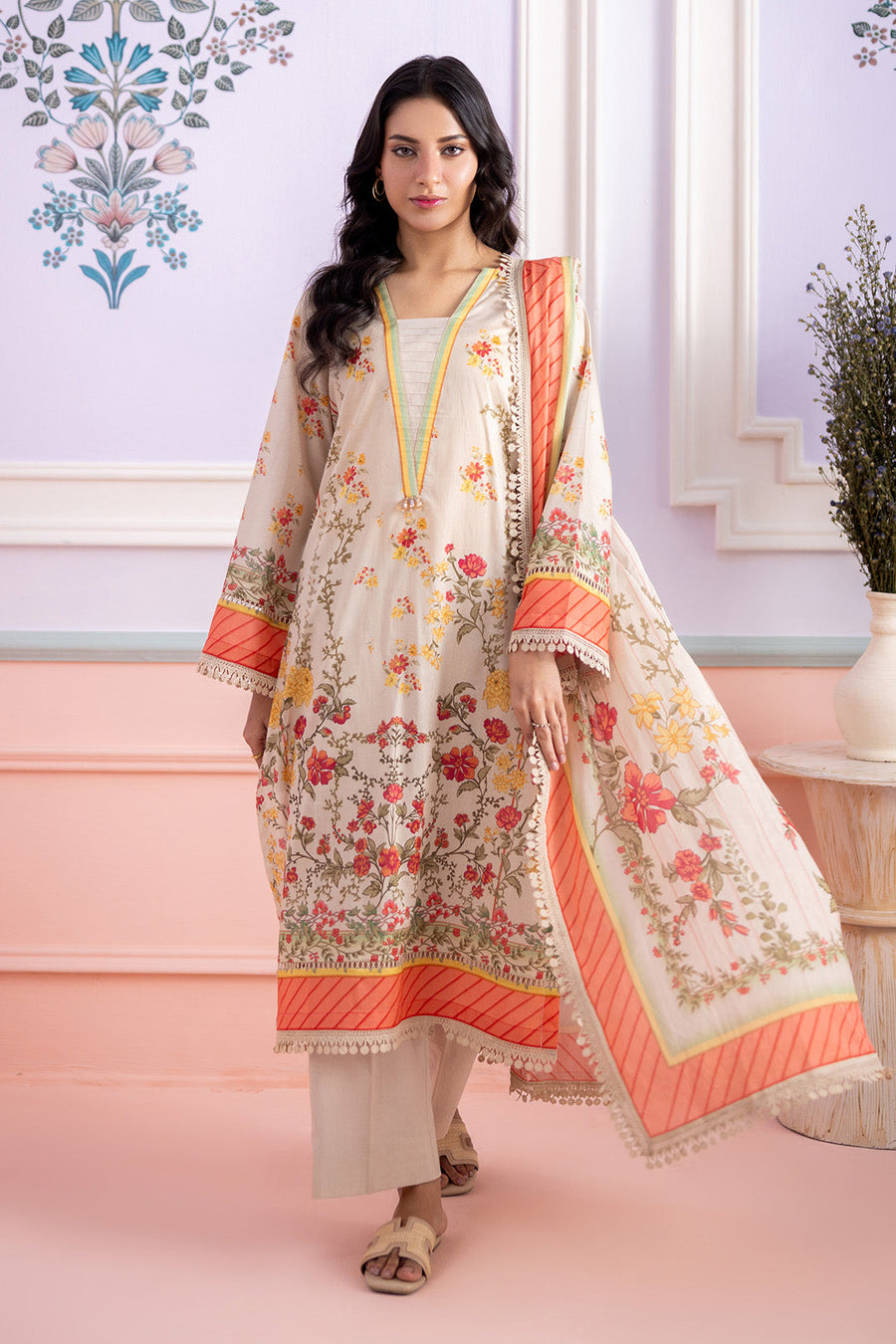 Zellbury Summer Printed Lawn Unstitched 3Pc Suit WUS26X30563