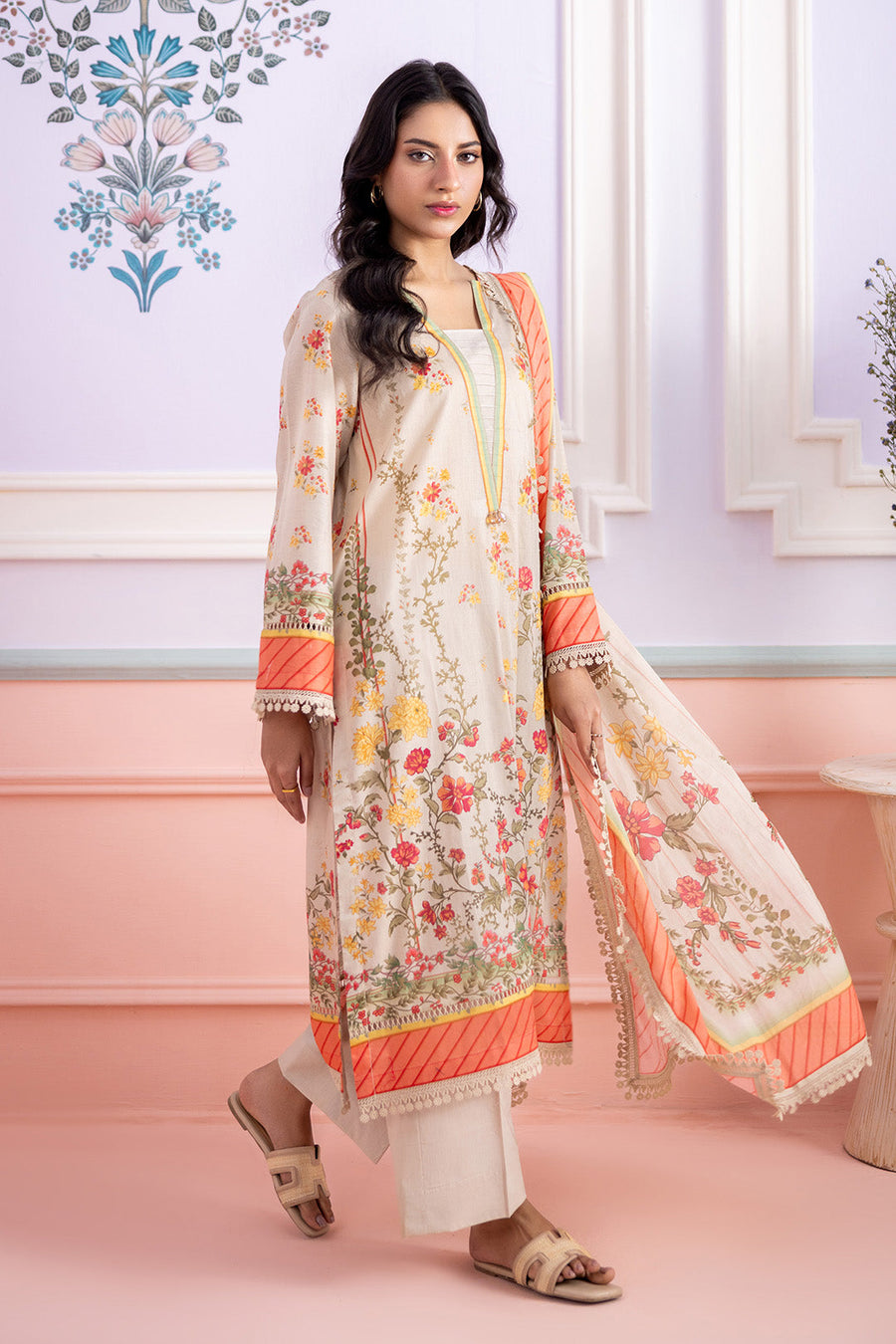 Zellbury Summer Printed Lawn Unstitched 3Pc Suit WUS26X30563