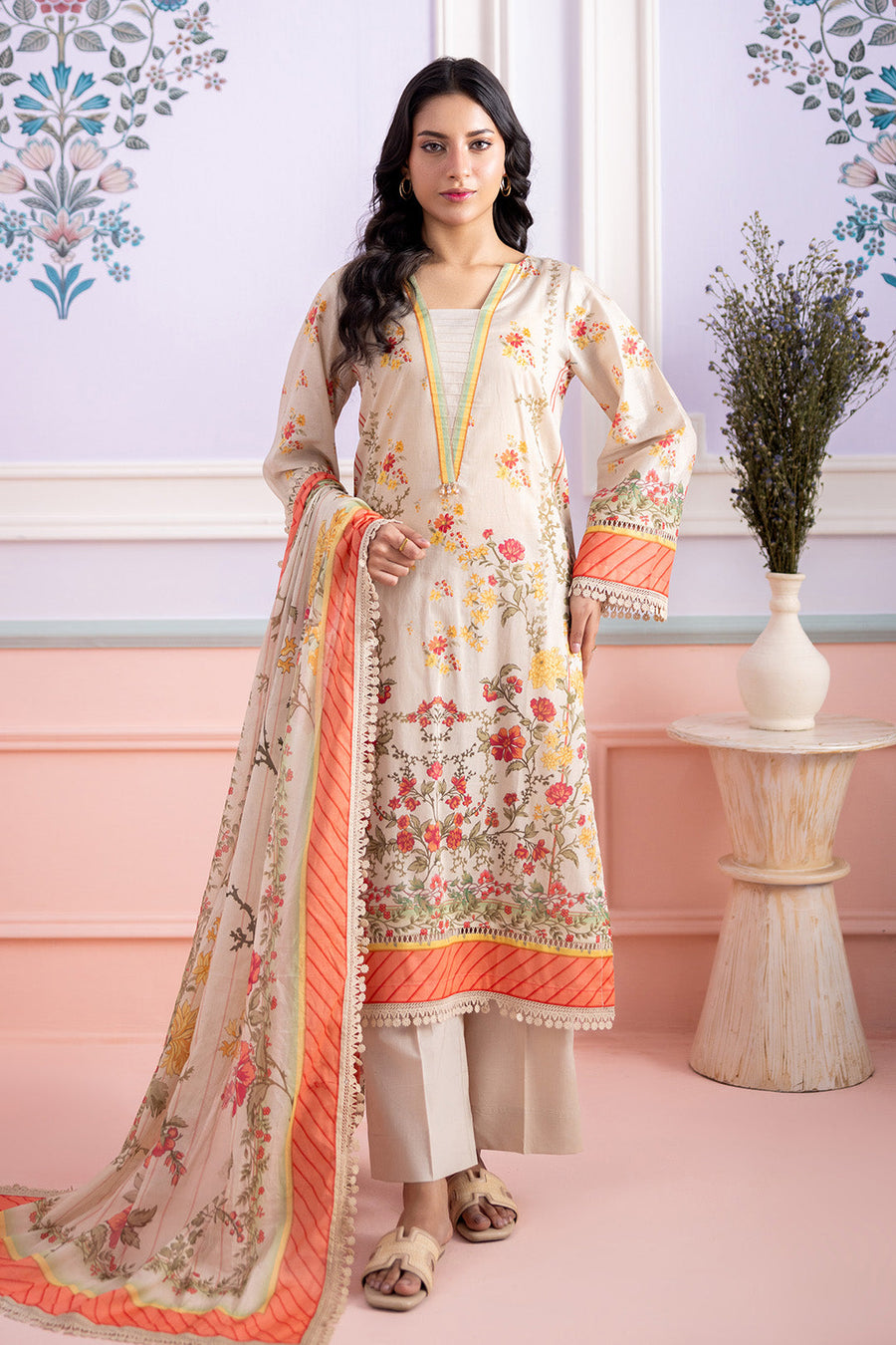 Zellbury Summer Printed Lawn Unstitched 3Pc Suit WUS26X30563
