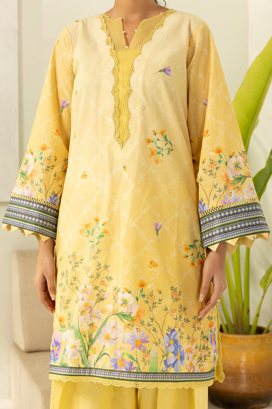 Zellbury Summer Printed Lawn Unstitched 3Pc Suit WUS26X30606