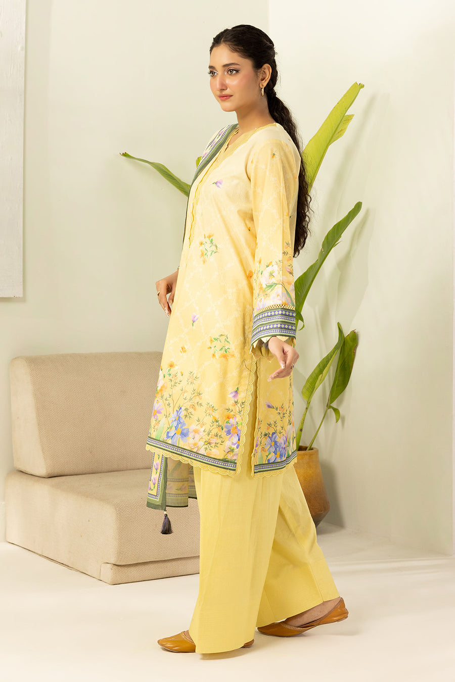 Zellbury Summer Printed Lawn Unstitched 3Pc Suit WUS26X30606