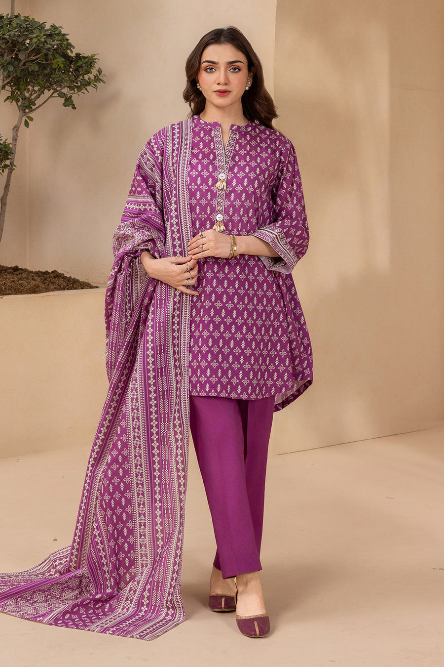 Zellbury Summer Printed Lawn Unstitched 3Pc Suit WUS26X30608