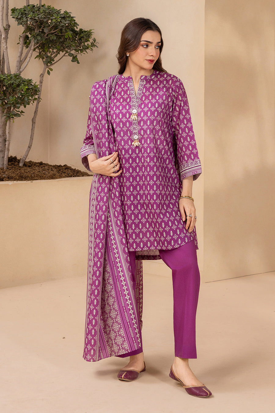 Zellbury Summer Printed Lawn Unstitched 3Pc Suit WUS26X30608