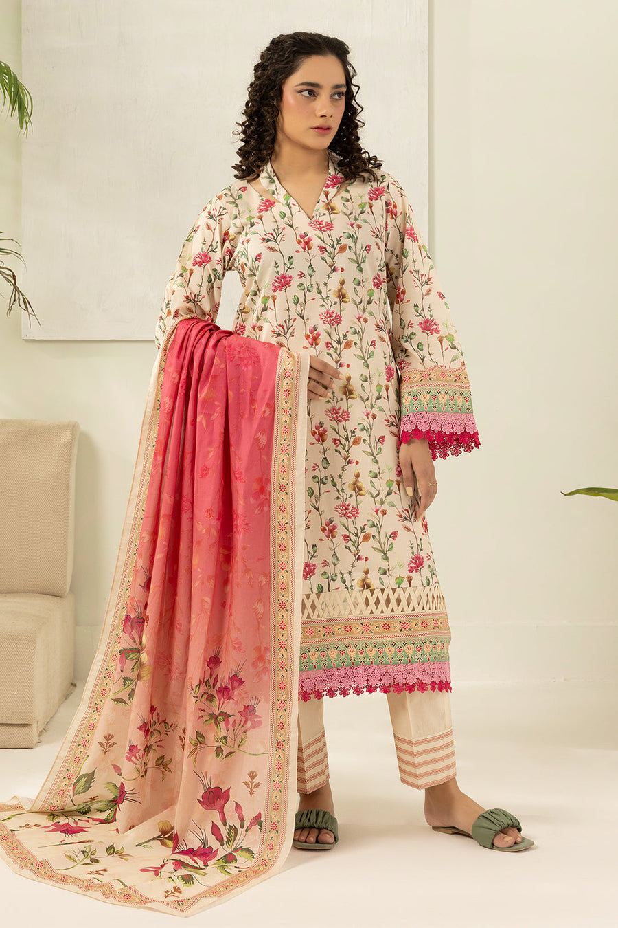 Zellbury Summer Printed Lawn Unstitched 3Pc Suit WUS26X30614