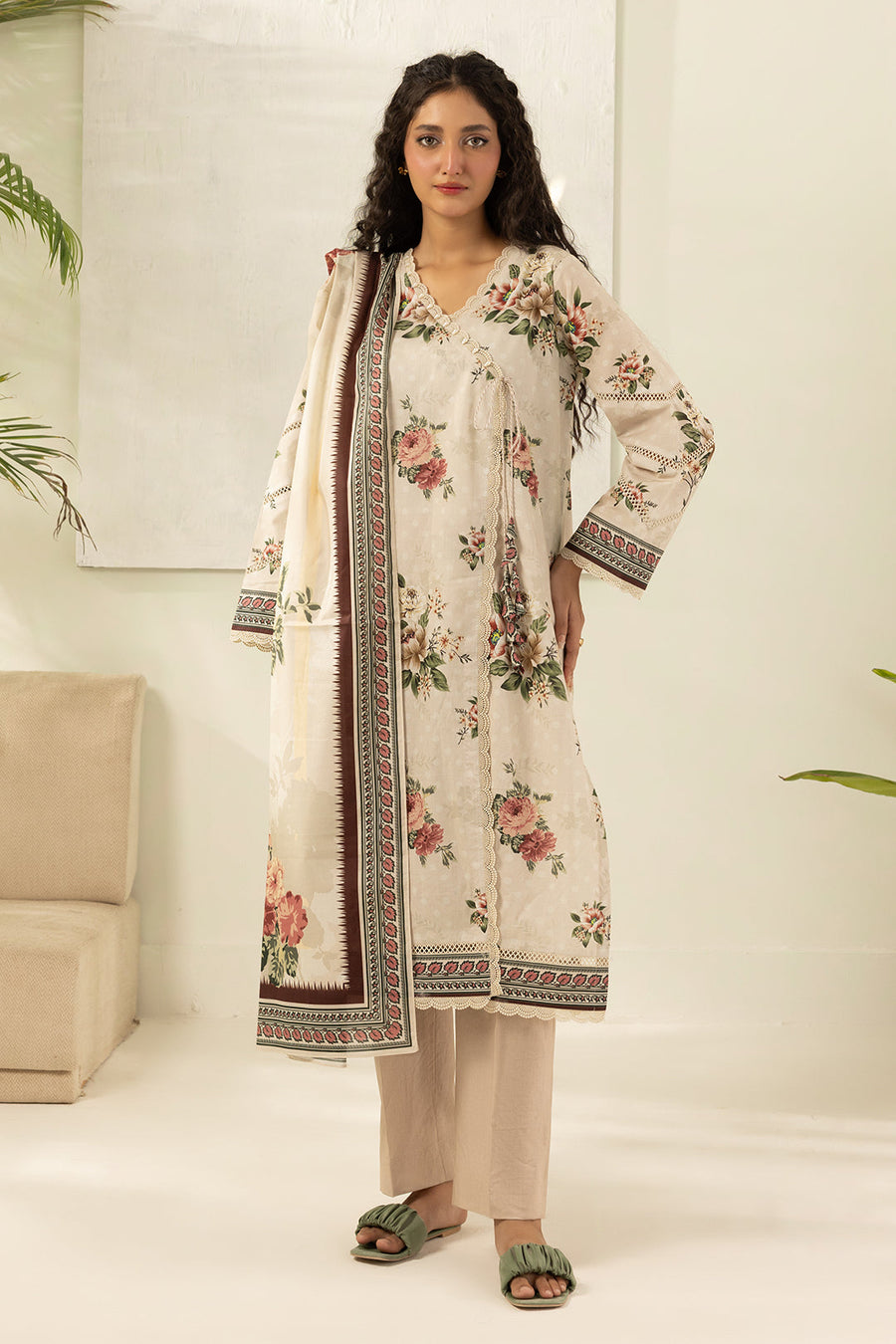 Zellbury Summer Printed Lawn Unstitched 3Pc Suit WUS26X30618