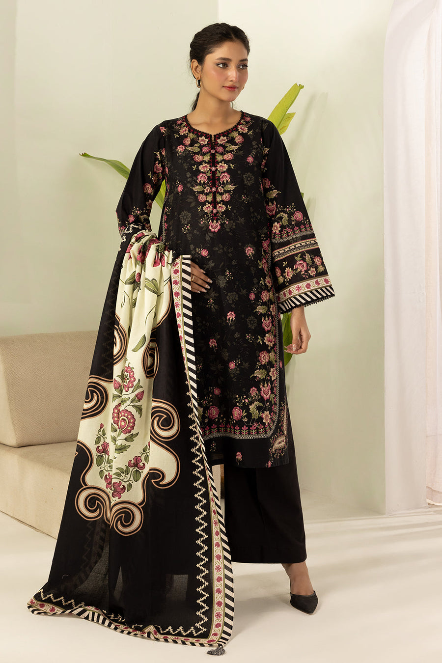 Zellbury Summer Printed Lawn Unstitched 3Pc Suit WUS26X30621