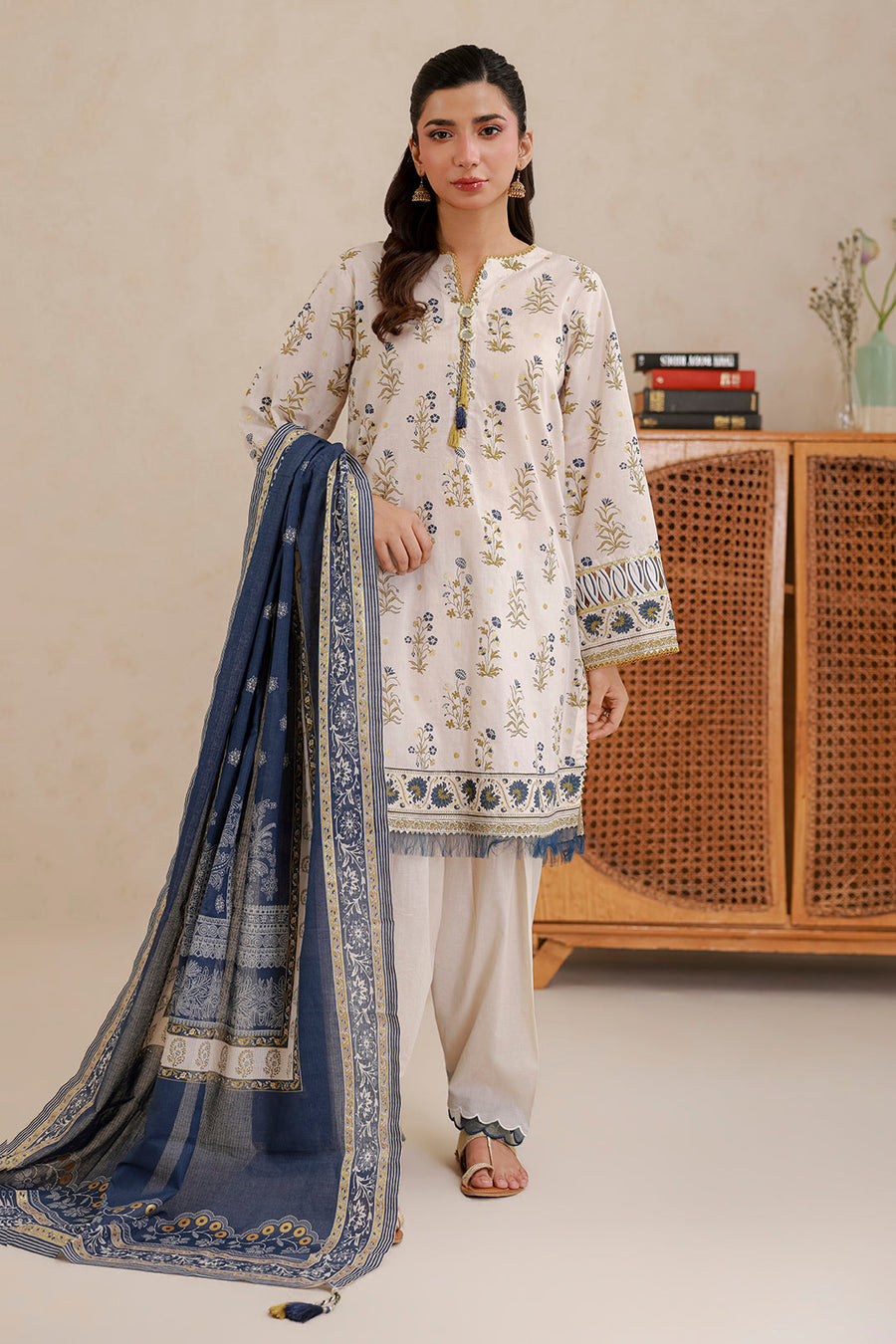 Zellbury Summer Printed Lawn Unstitched 3Pc Suit WUS26X30625