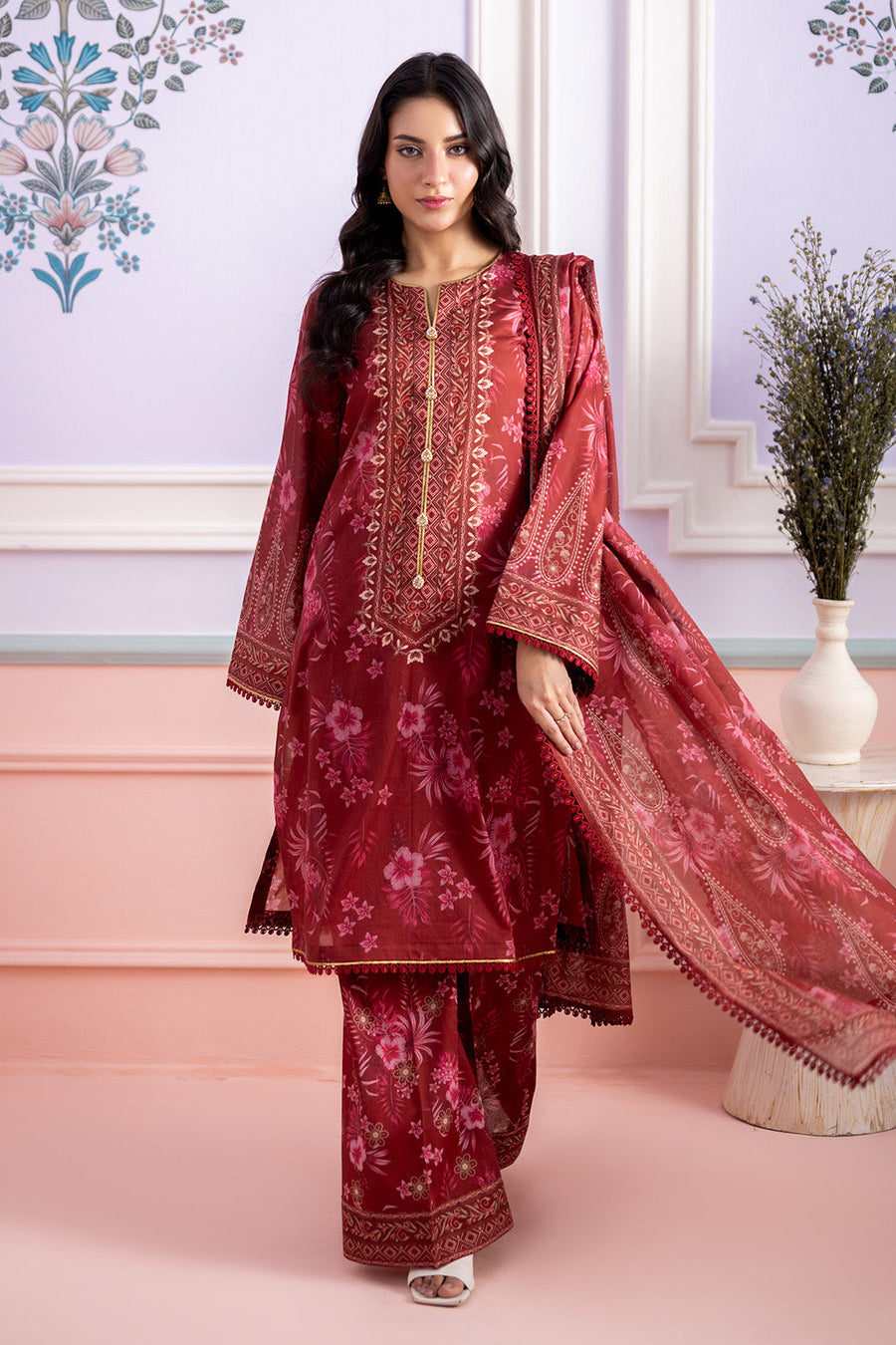Zellbury Summer Printed Lawn Unstitched 3Pc Suit WUS26X30627