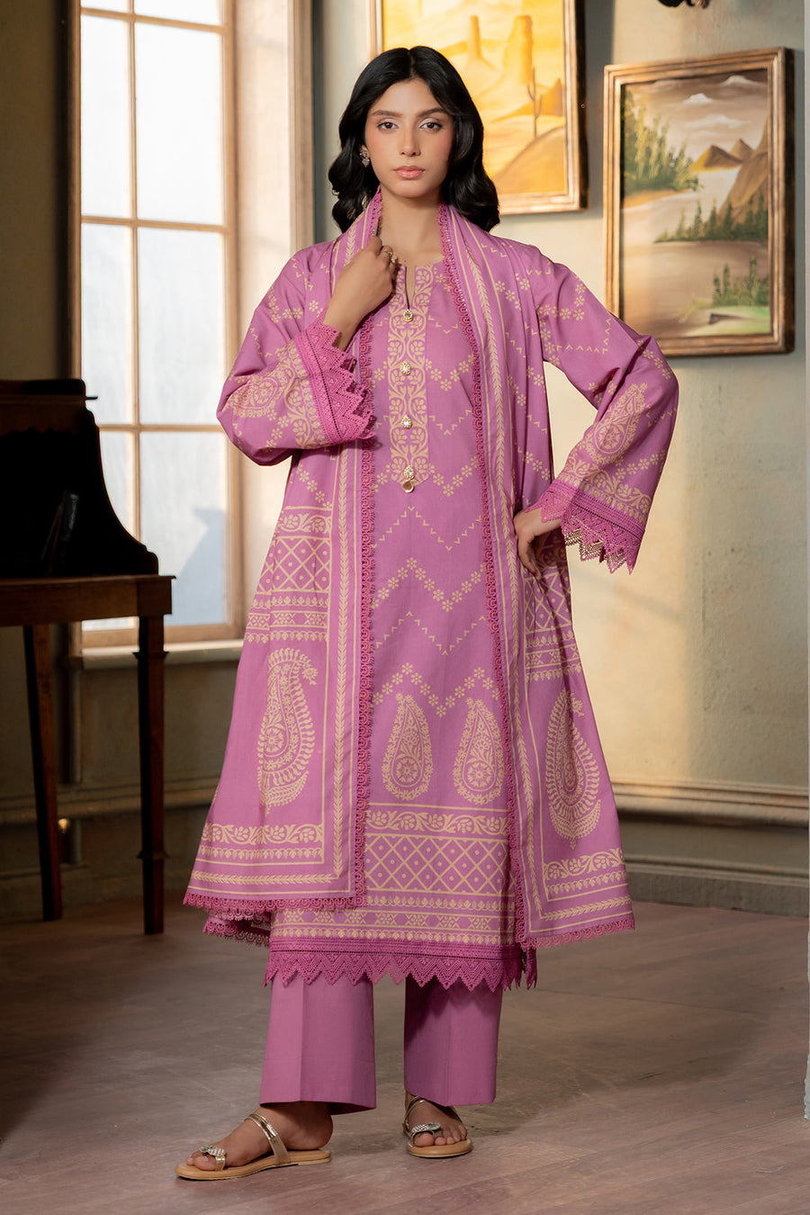 Zellbury Summer Printed Lawn Unstitched 3Pc Suit WUS26X30633