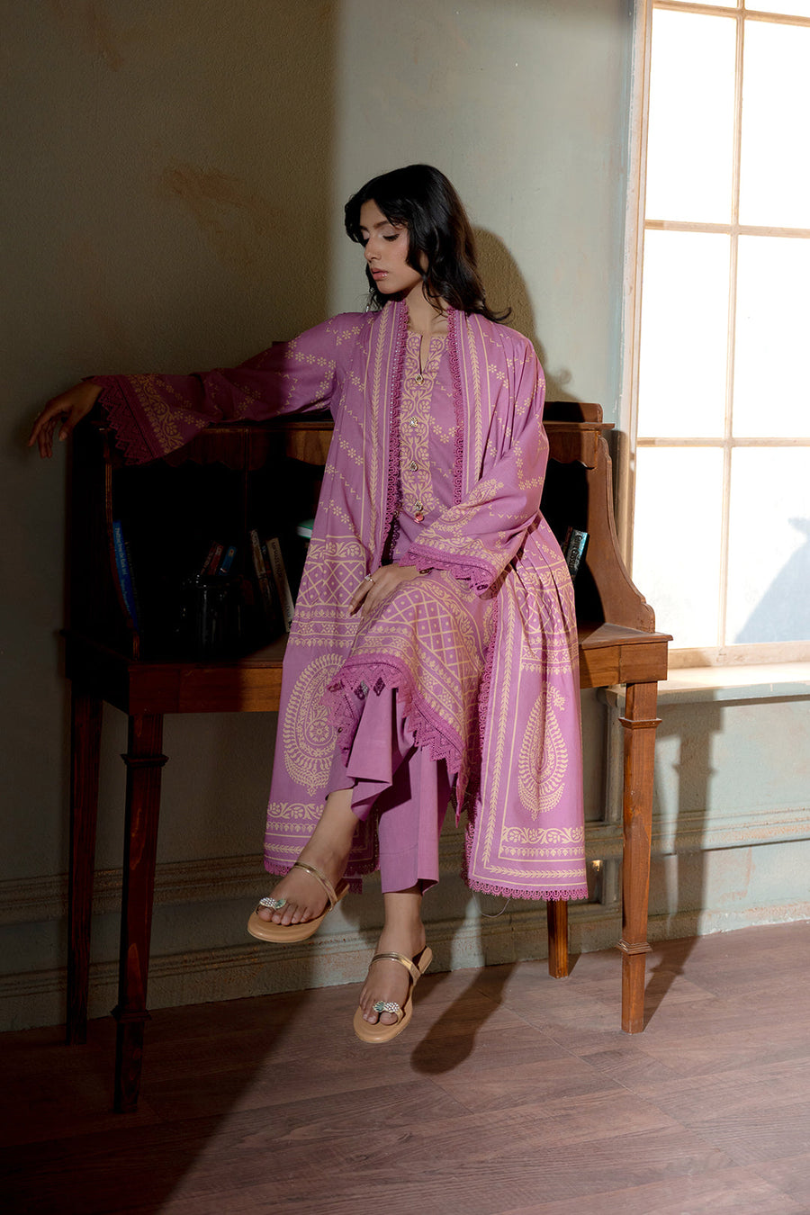 Zellbury Summer Printed Lawn Unstitched 3Pc Suit WUS26X30633