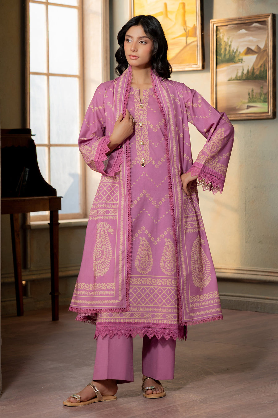 Zellbury Summer Printed Lawn Unstitched 3Pc Suit WUS26X30633