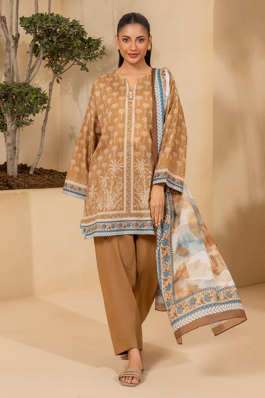 Zellbury Summer Printed Lawn Unstitched 3Pc Suit WUS26X30675