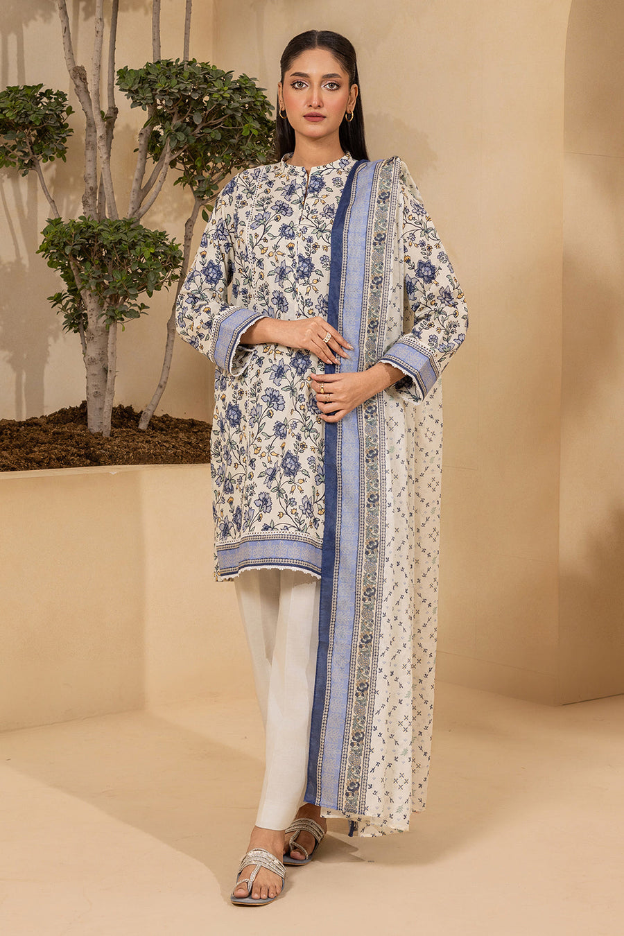 Zellbury Summer Printed Lawn Unstitched 3Pc Suit WUS26X30679