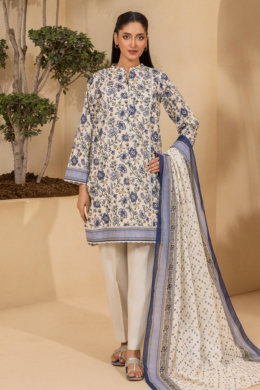 Zellbury Summer Printed Lawn Unstitched 3Pc Suit WUS26X30679