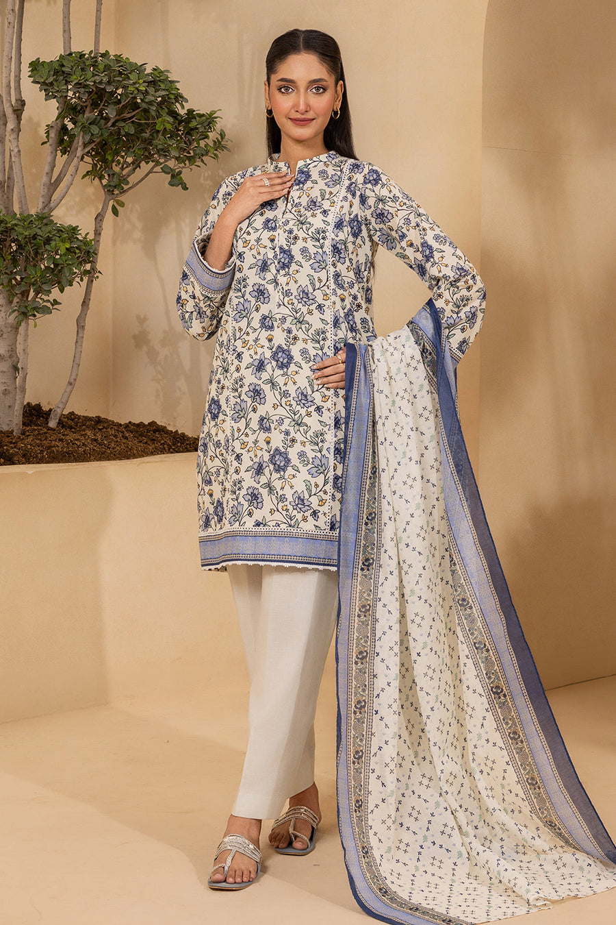 Zellbury Summer Printed Lawn Unstitched 3Pc Suit WUS26X30679