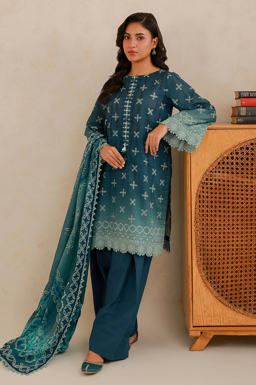 Zellbury Summer Printed Lawn Unstitched 3Pc Suit WUS26X30686