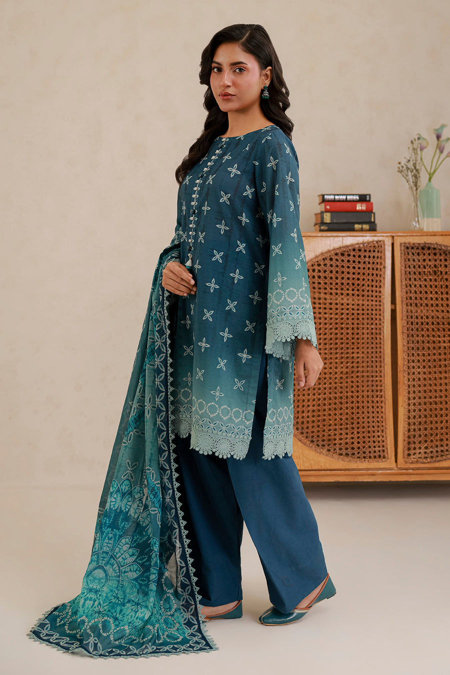 Zellbury Summer Printed Lawn Unstitched 3Pc Suit WUS26X30686