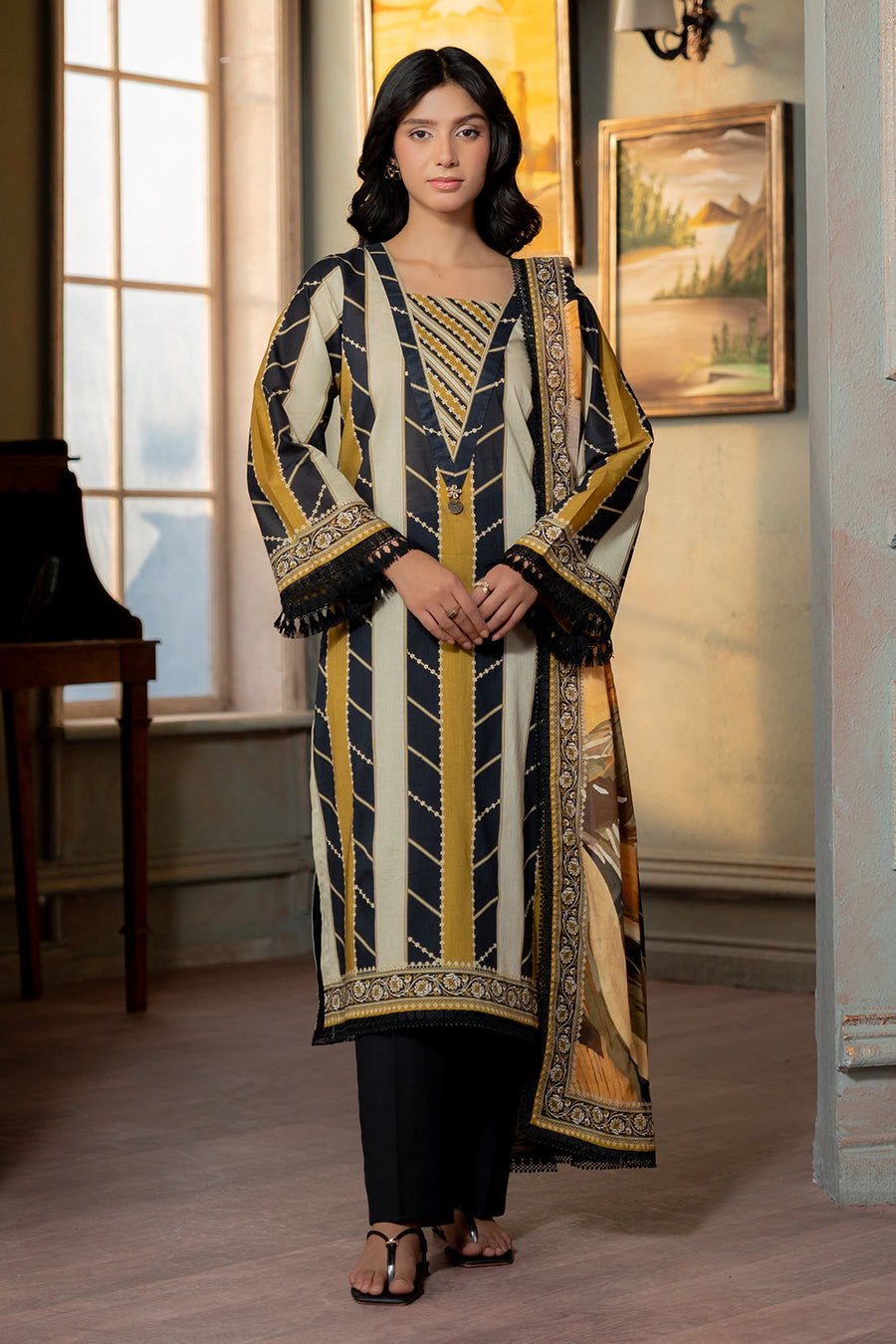 Zellbury Summer Printed Lawn Unstitched 3Pc Suit WUS26X30688